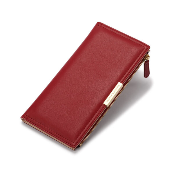 Geldbörsen Und Taschen Mode Einfarbig PU Geldbörse Universal #3654 – Bild 2